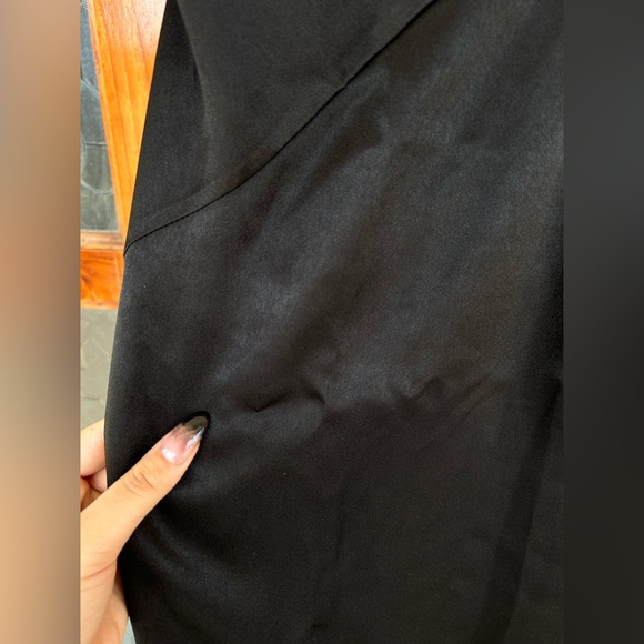 Black shirt dress loose fit. Used. Size medium - Picture 2 of 4